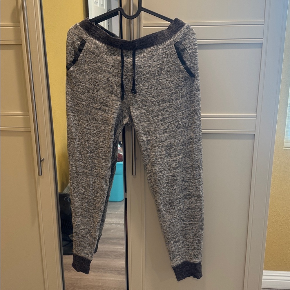 Abercrombie Fitch Sweatpants S Joggers Gray Soft AF Fleece Drawstring Pockets